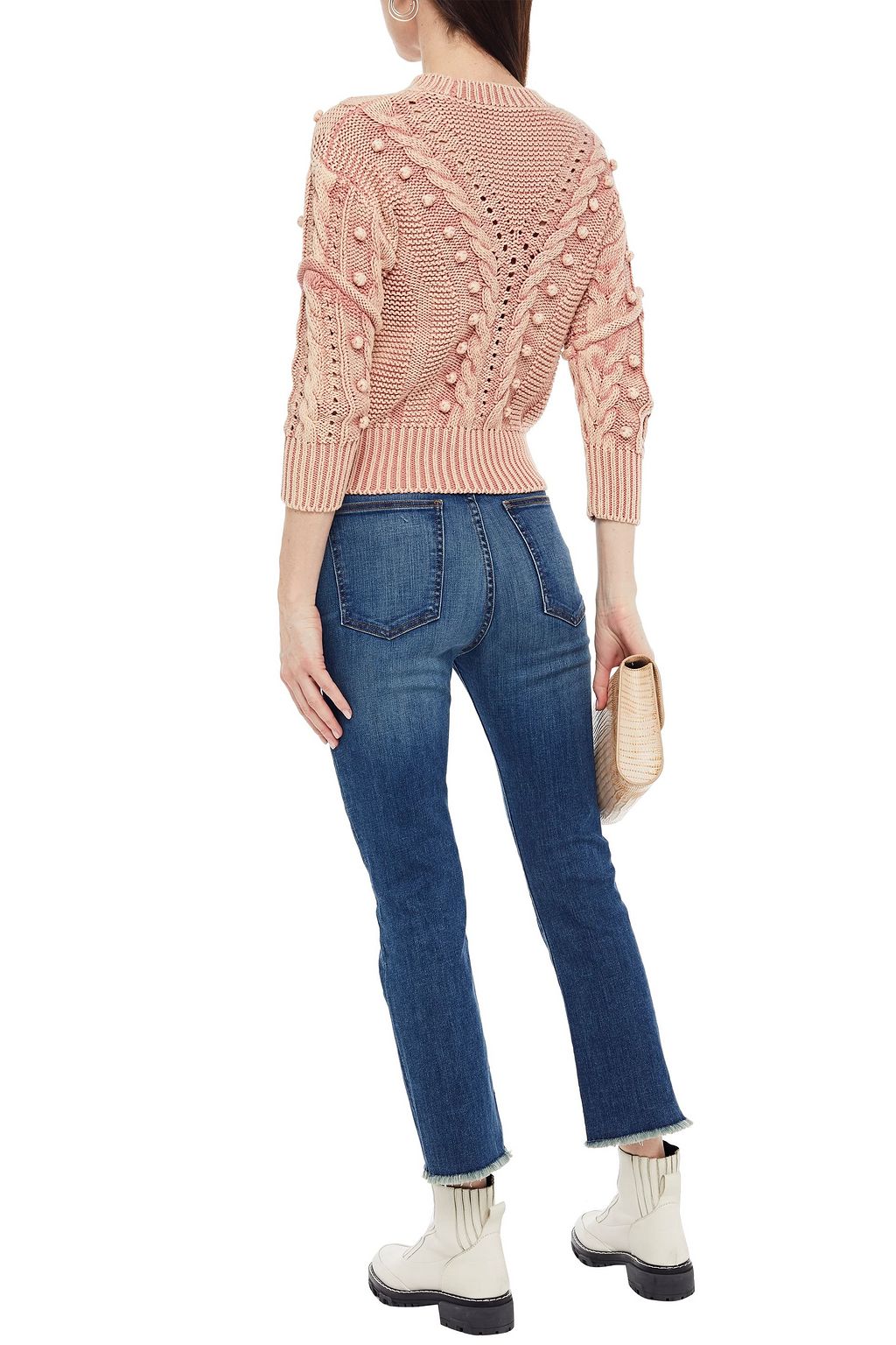 VERONICA BEARD Carly faded high-rise kick-flare jeans