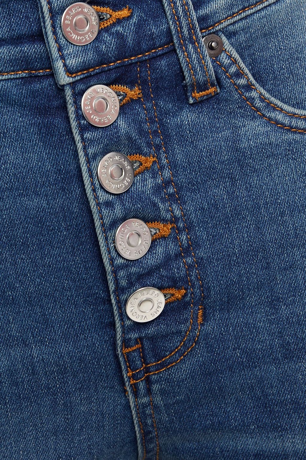 VERONICA BEARD Carolyn faded high-rise bootcut jeans