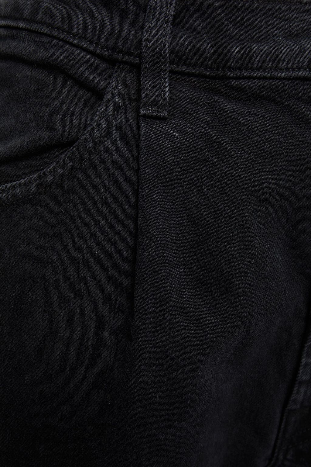 J BRAND Pleated high-rise tapered jeans