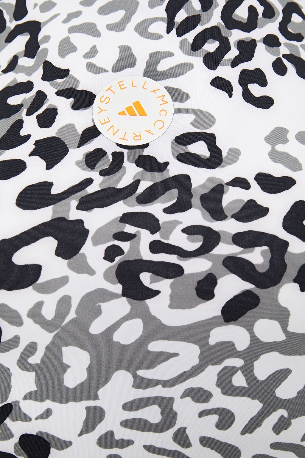 ADIDAS BY STELLA MCCARTNEY TruePurpose cutout leopard-print stretch tank