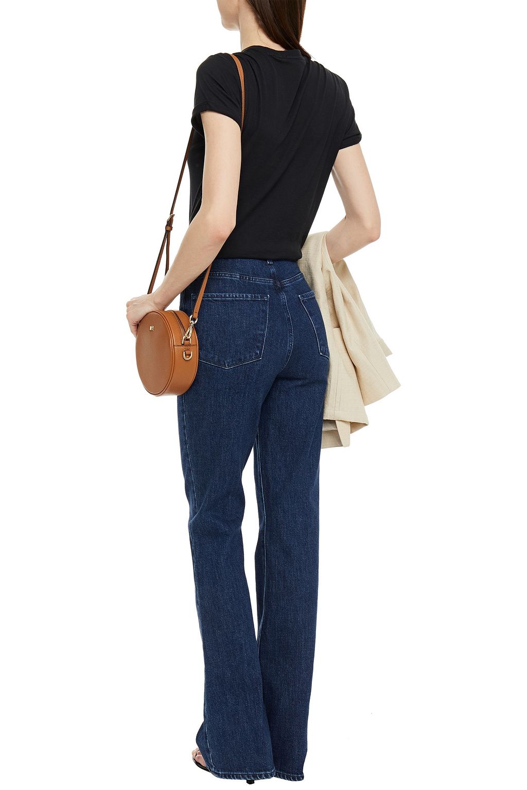 Dark denim Runway faded high-rise 