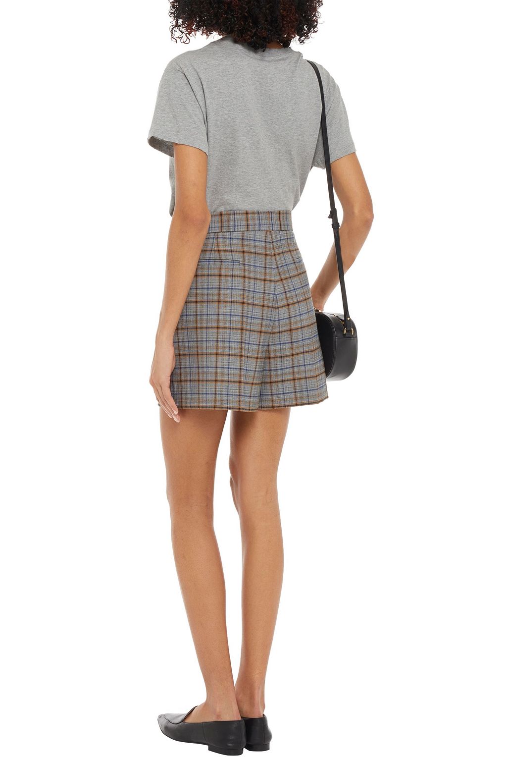 REDVALENTINO Embellished mélange cotton-jersey T-shirt