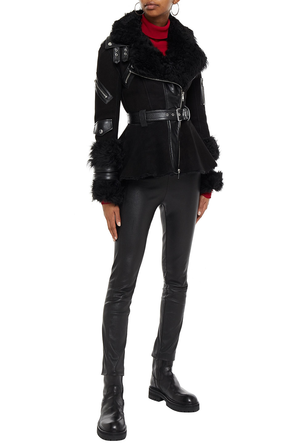 alexander mcqueen shearling jacket