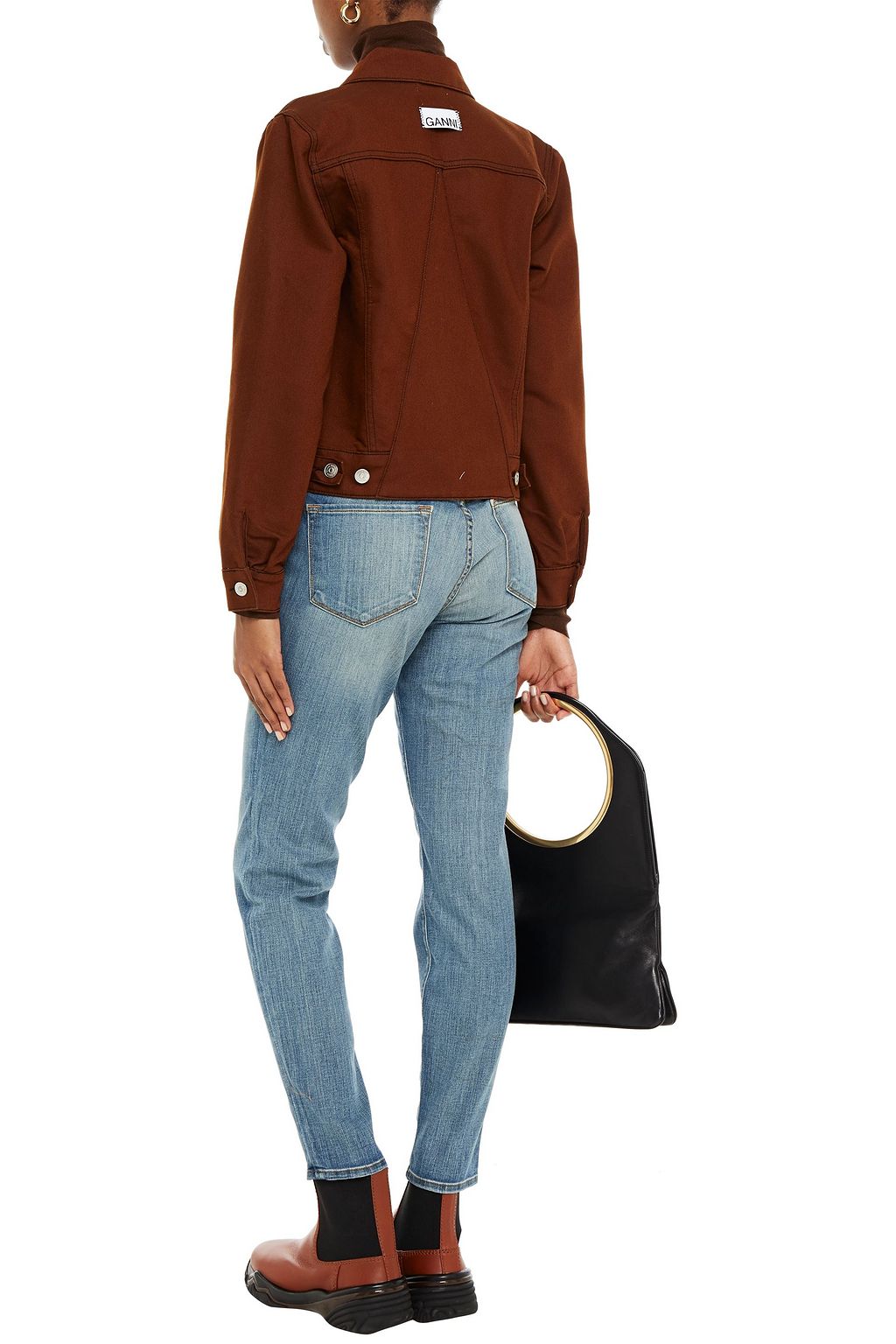 J BRAND 910 faded low-rise skinny jeans