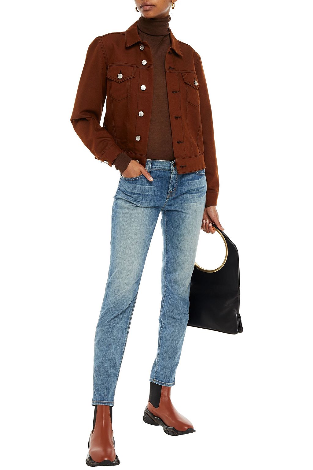 J BRAND 910 faded low-rise skinny jeans