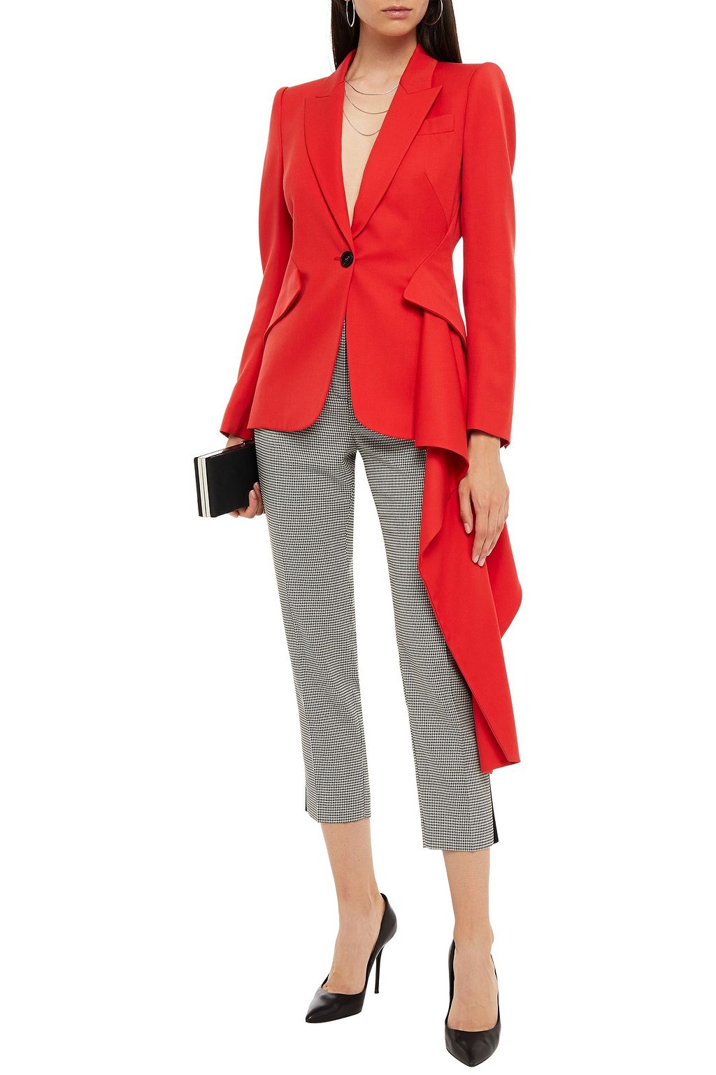 alexander mcqueen red blazer