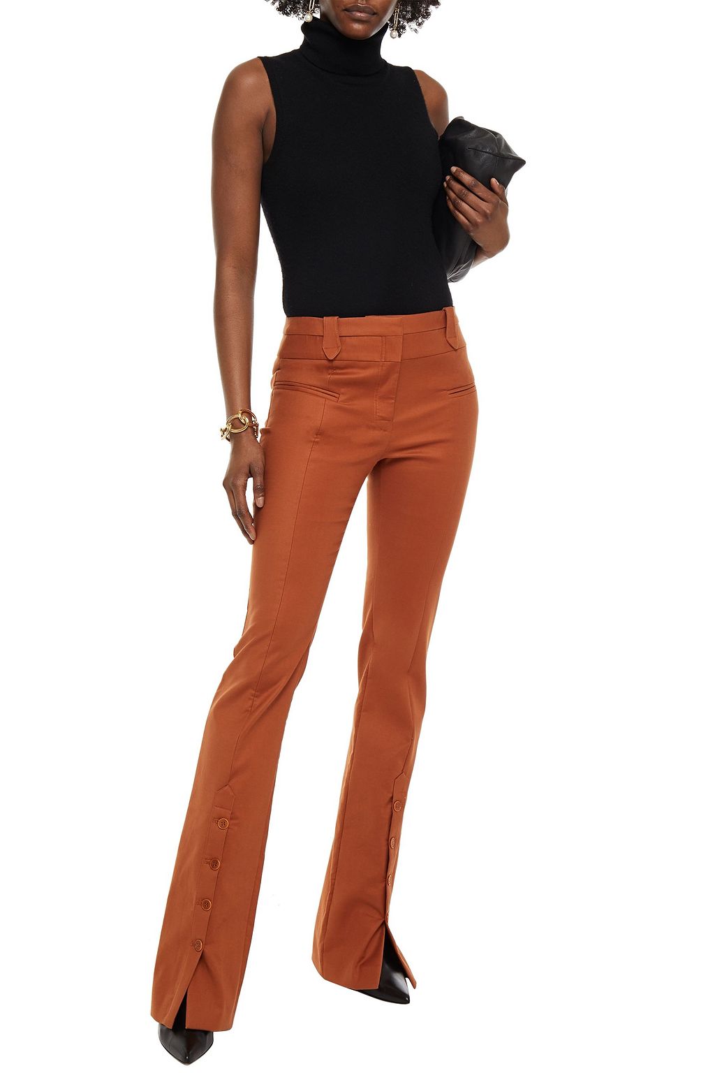 ALTUZARRA Cotton-blend flared pants