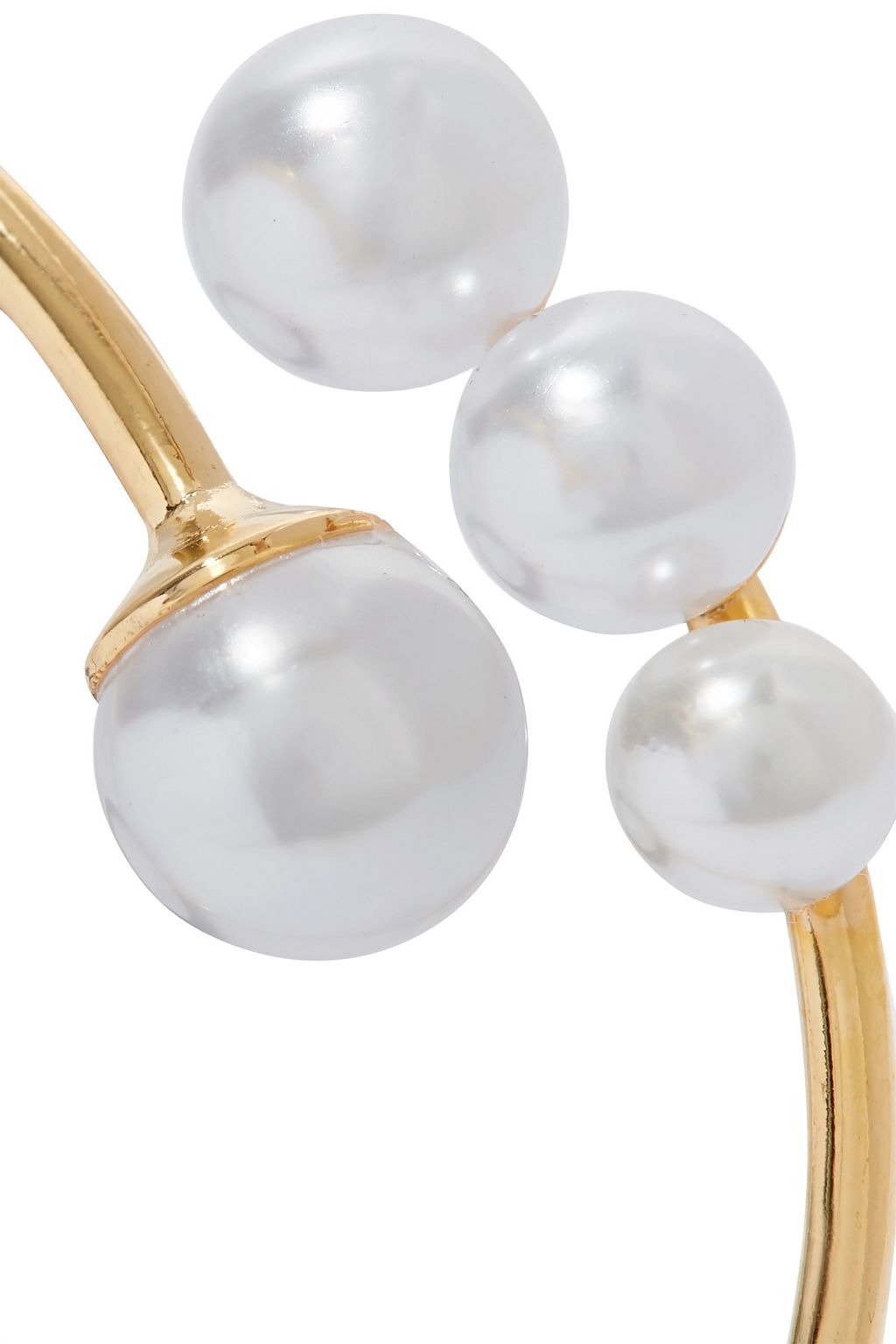 LELET NY Gold-tone faux pearl hair tie
