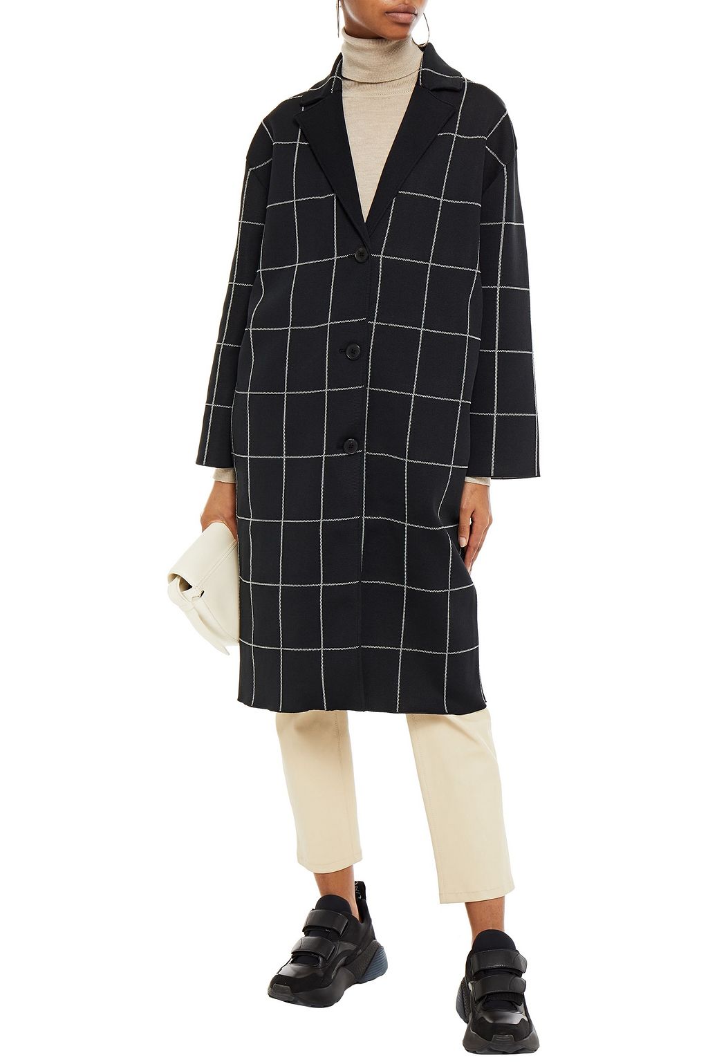 3.1 PHILLIP LIM Checked jacquard-knit coat