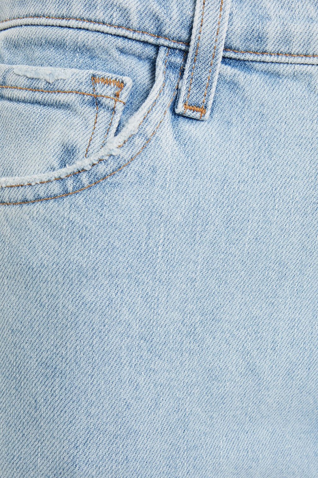 J BRAND Runway faded high-rise bootcut jeans