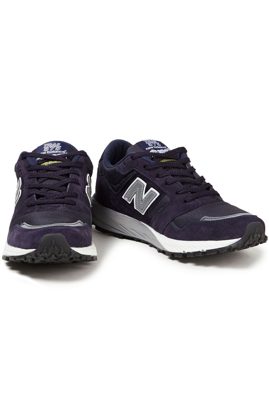 NEW BALANCE Suede and mesh sneakers