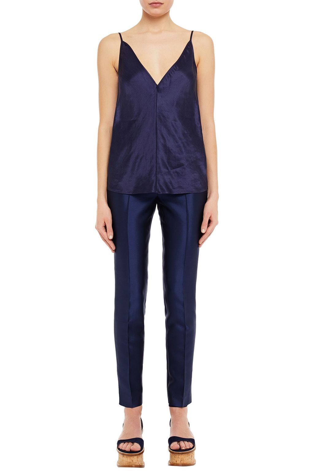 GABRIELA HEARST Linen and silk-blend camisole