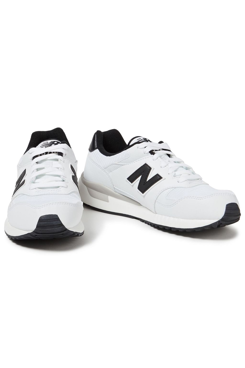 NEW BALANCE Leather and mesh sneakers