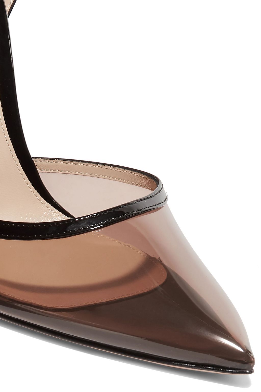GIANVITO ROSSI 110 PVC and patent-leather pumps