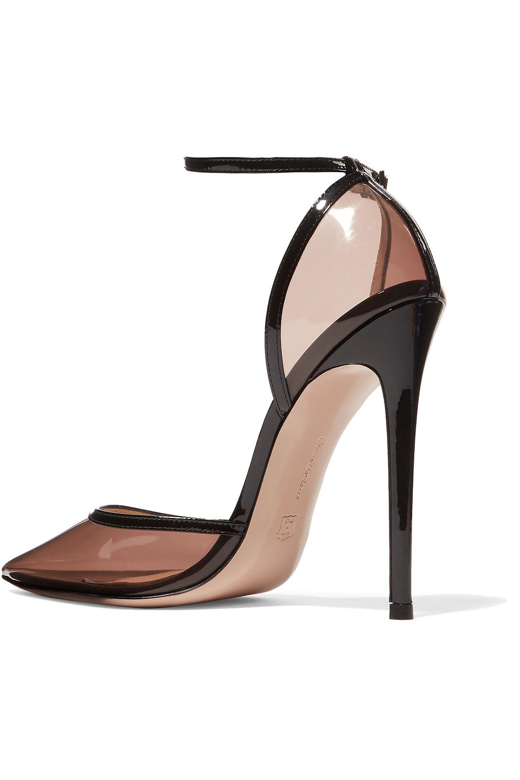 GIANVITO ROSSI 110 PVC and patent-leather pumps