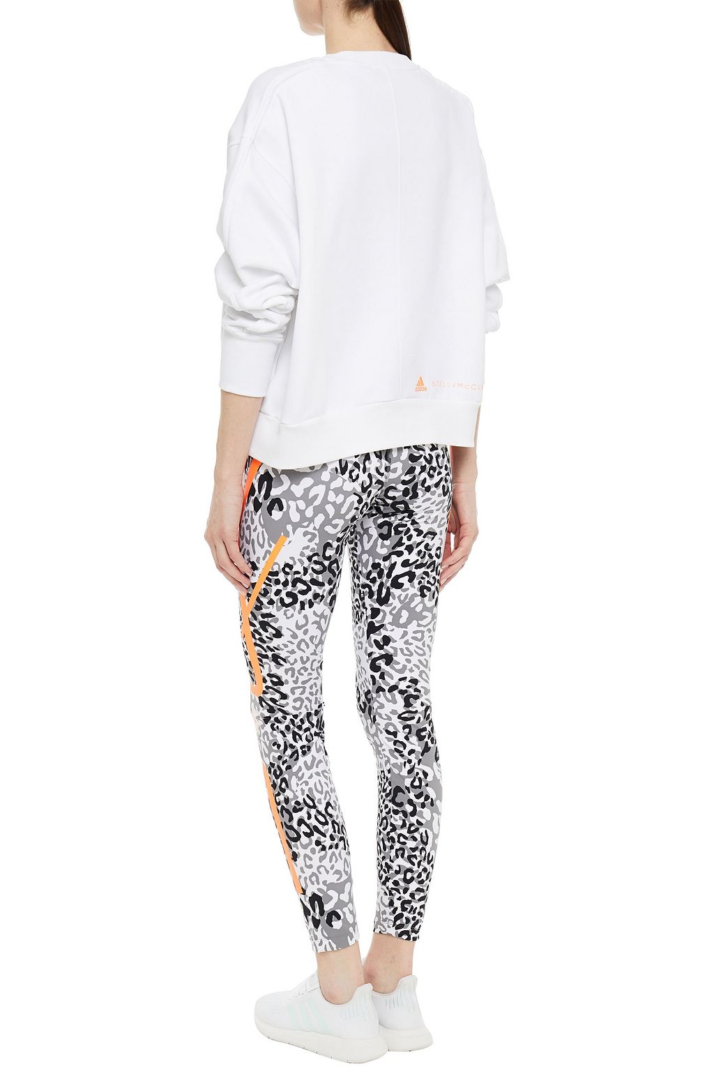 ADIDAS BY STELLA MCCARTNEY Printed cotton-blend fleece sweatshirt