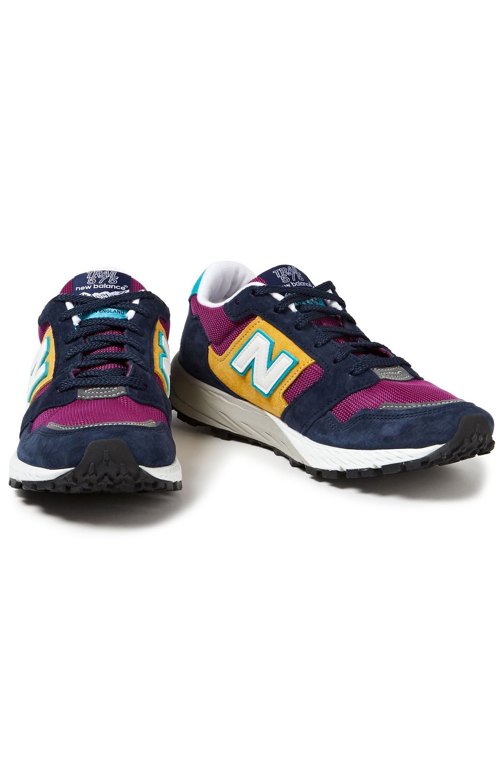NEW BALANCE Sneakers aus Mesh und Veloursleder in Colour-Block-Optik