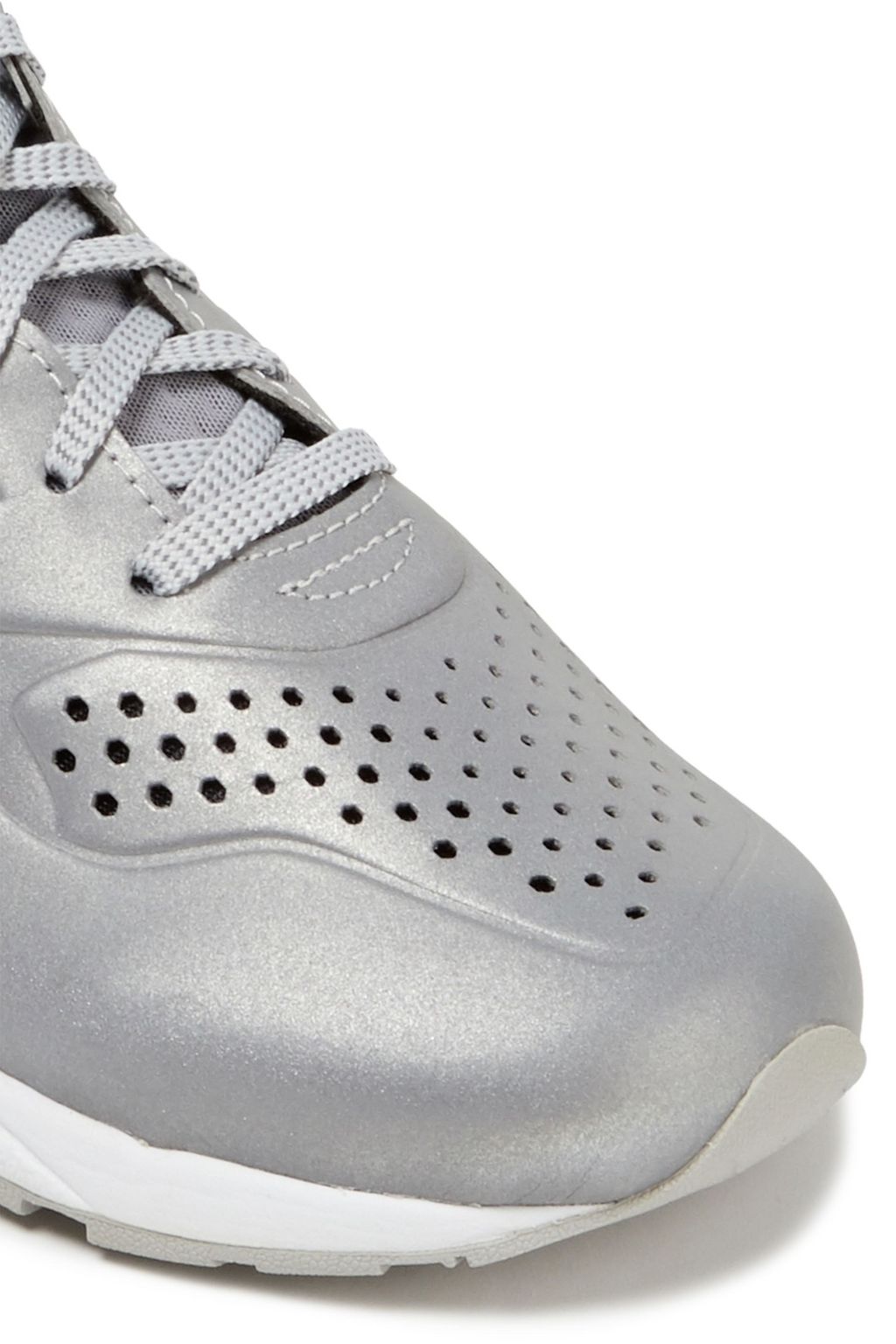 NEW BALANCE Perforated metallic neoprene sneakers