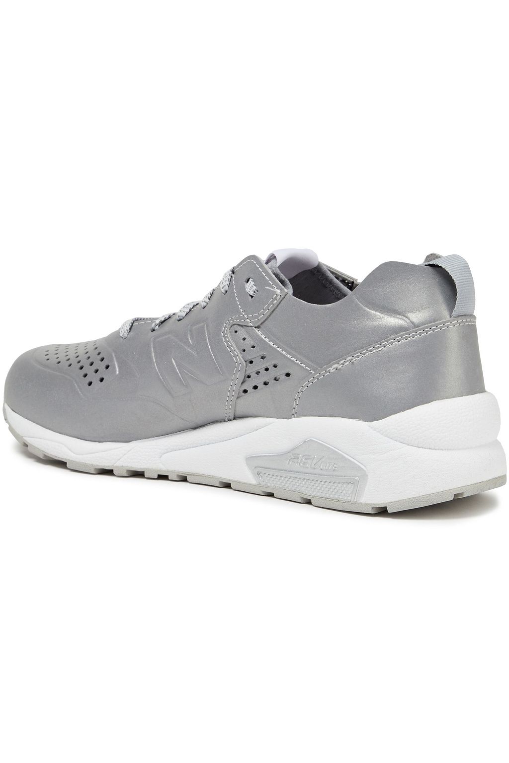 NEW BALANCE Perforated metallic neoprene sneakers