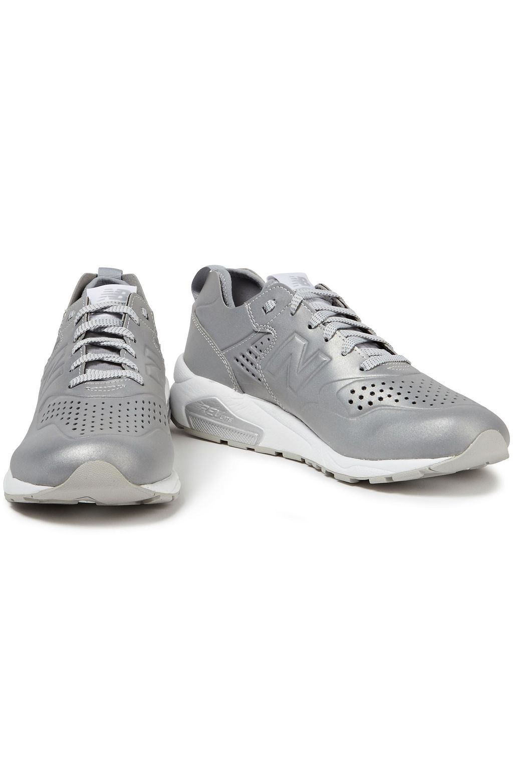NEW BALANCE Perforated metallic neoprene sneakers