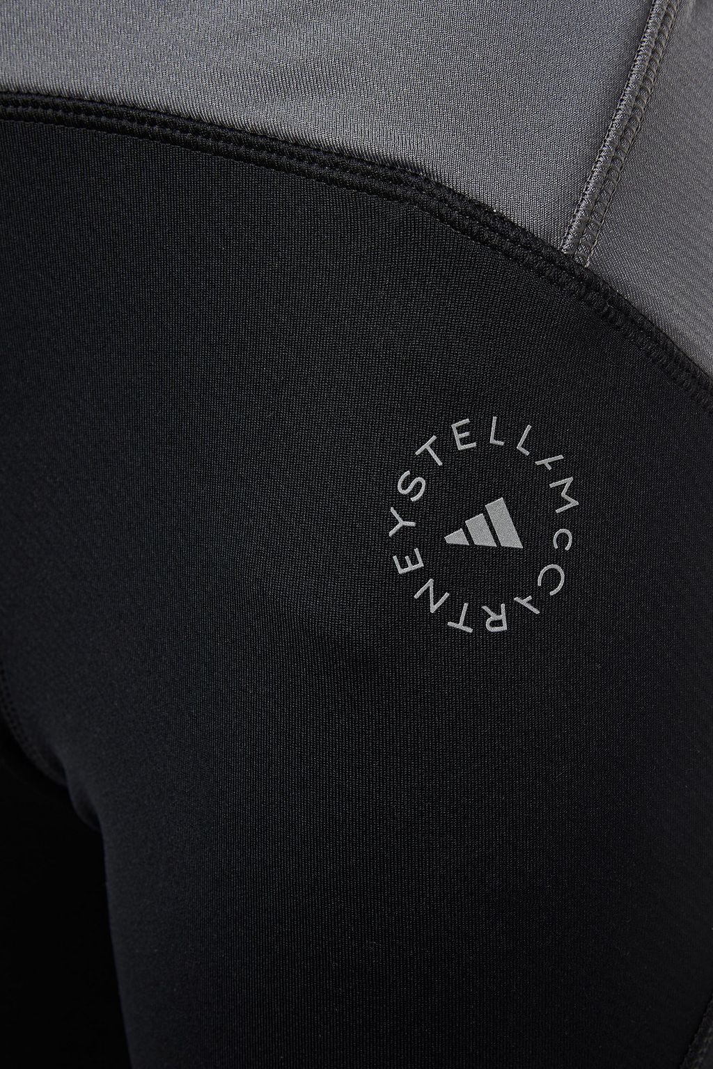 ADIDAS BY STELLA MCCARTNEY TruePace printed two-tone stretch leggings