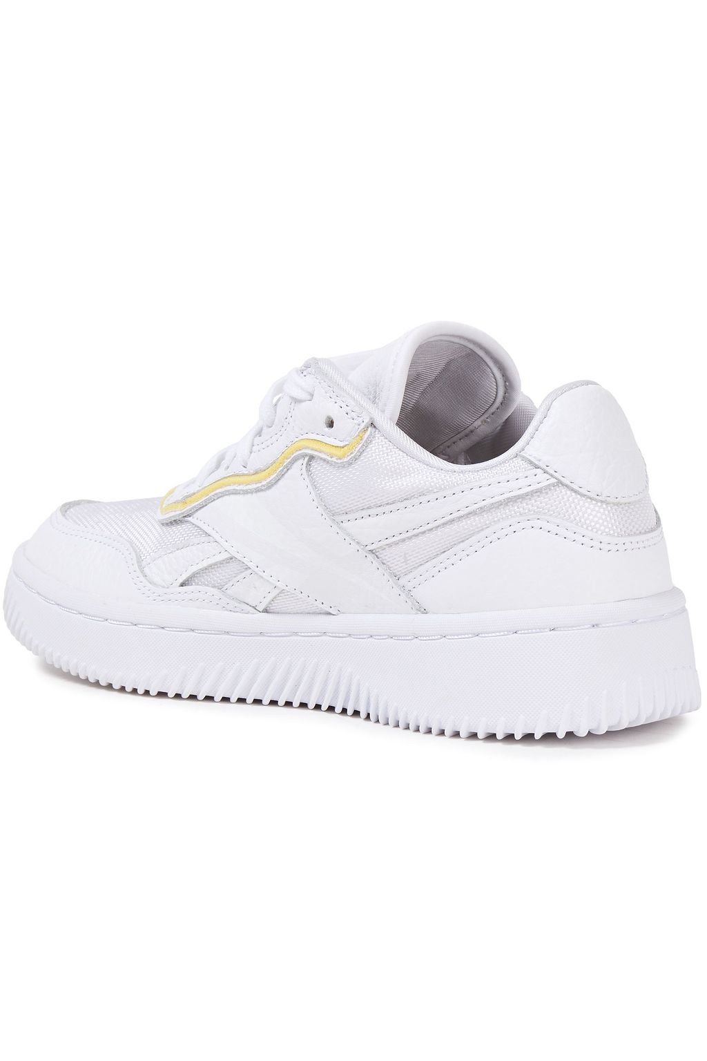 REEBOK X VICTORIA BECKHAM Dual Court II mesh and pebbled-leather sneakers