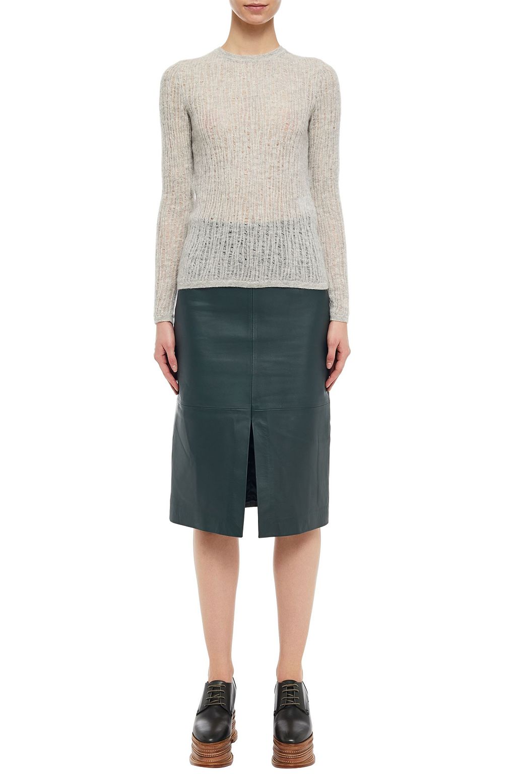 GABRIELA HEARST Open-knit cashmere and silk-blend sweater