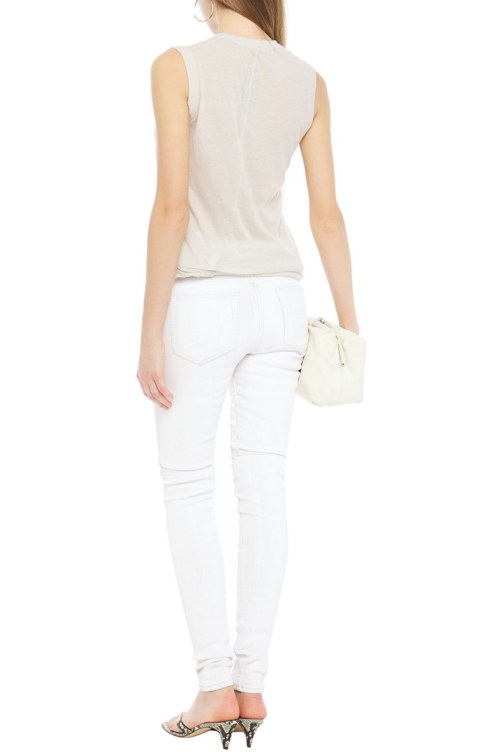 DRKSHDW BY RICK OWENS Waxed high-rise skinny jeans
