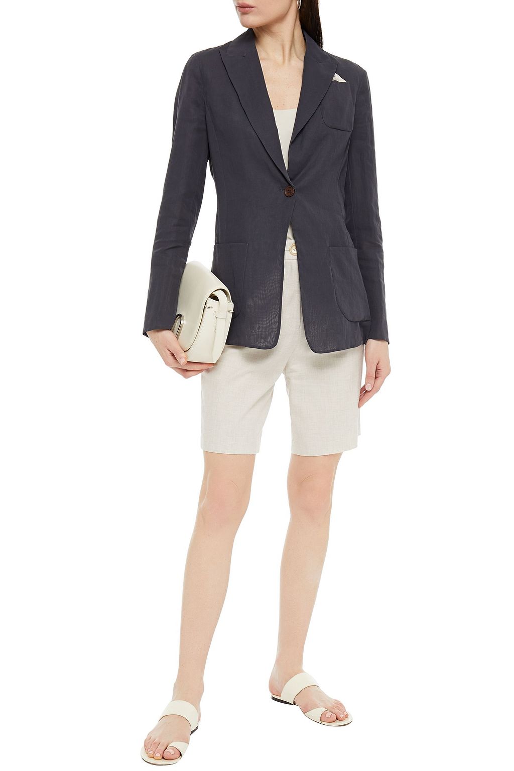 BRUNELLO CUCINELLI Cotton-moire blazer