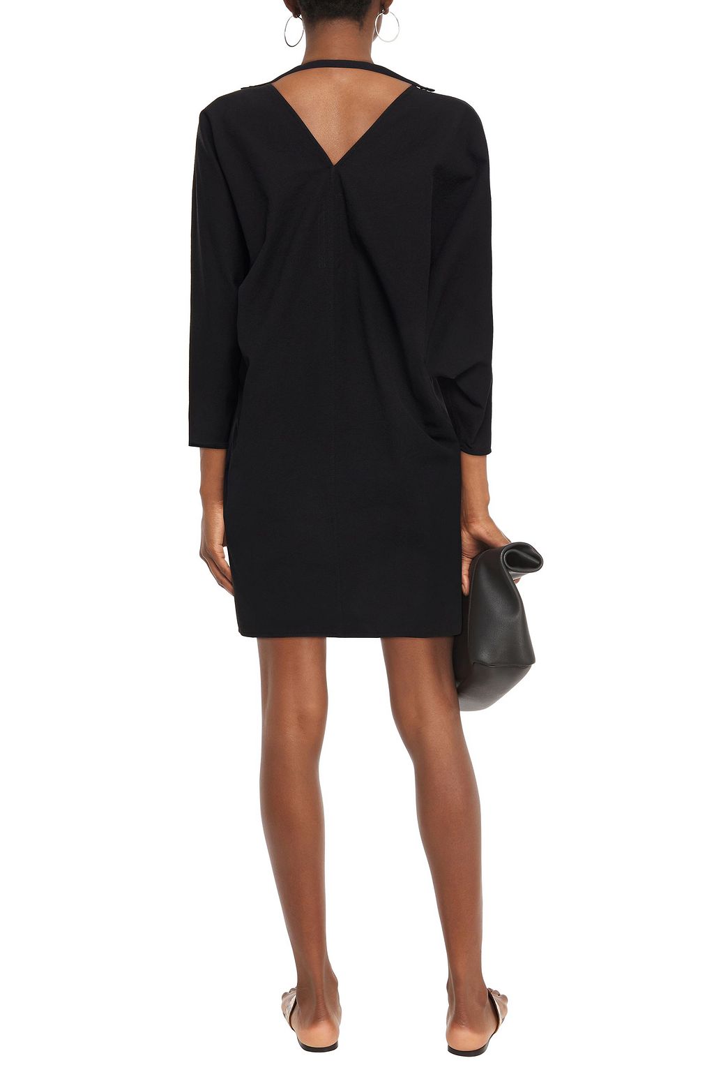 RICK OWENS Release textured cotton-blend mini dress