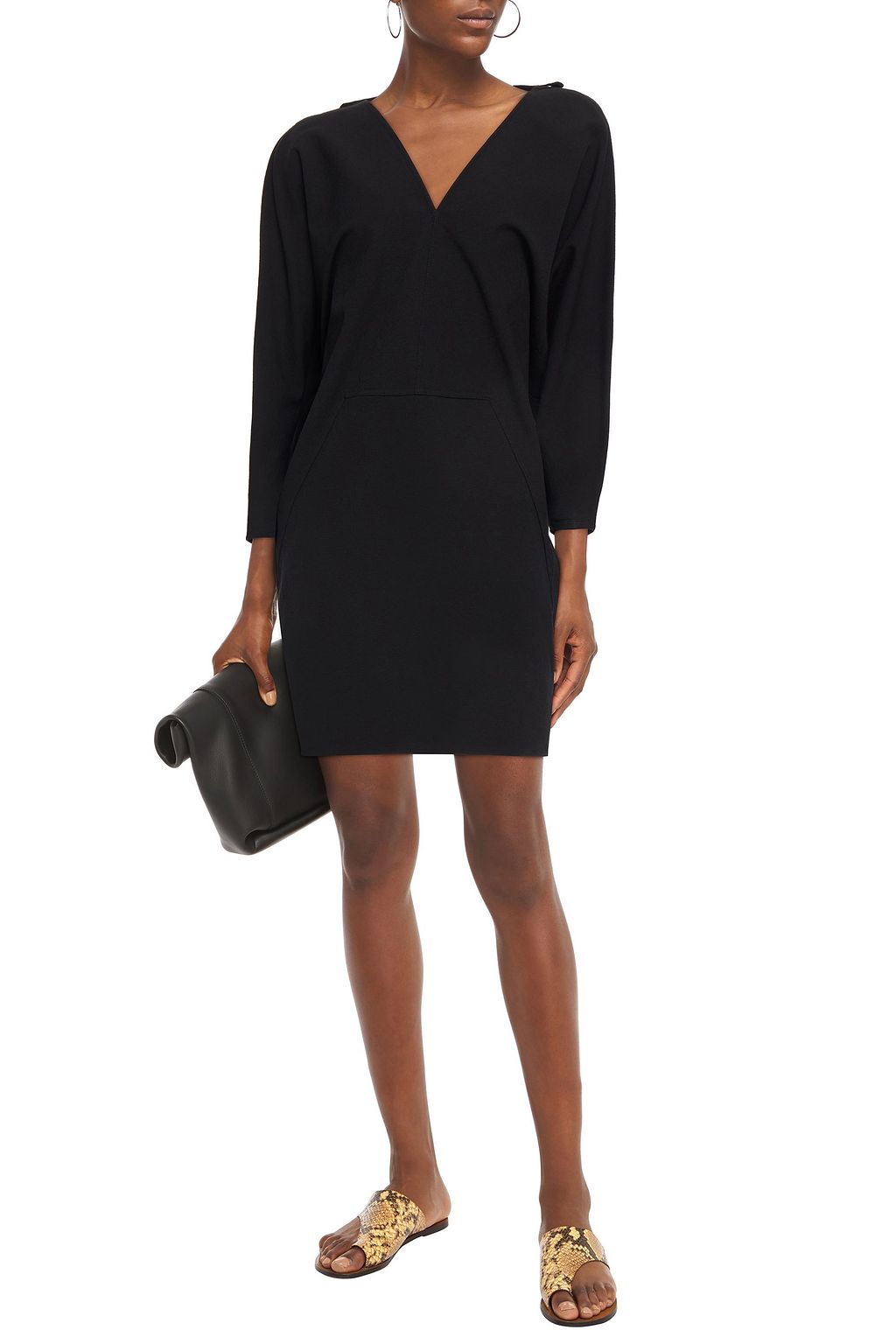 RICK OWENS Release textured cotton-blend mini dress
