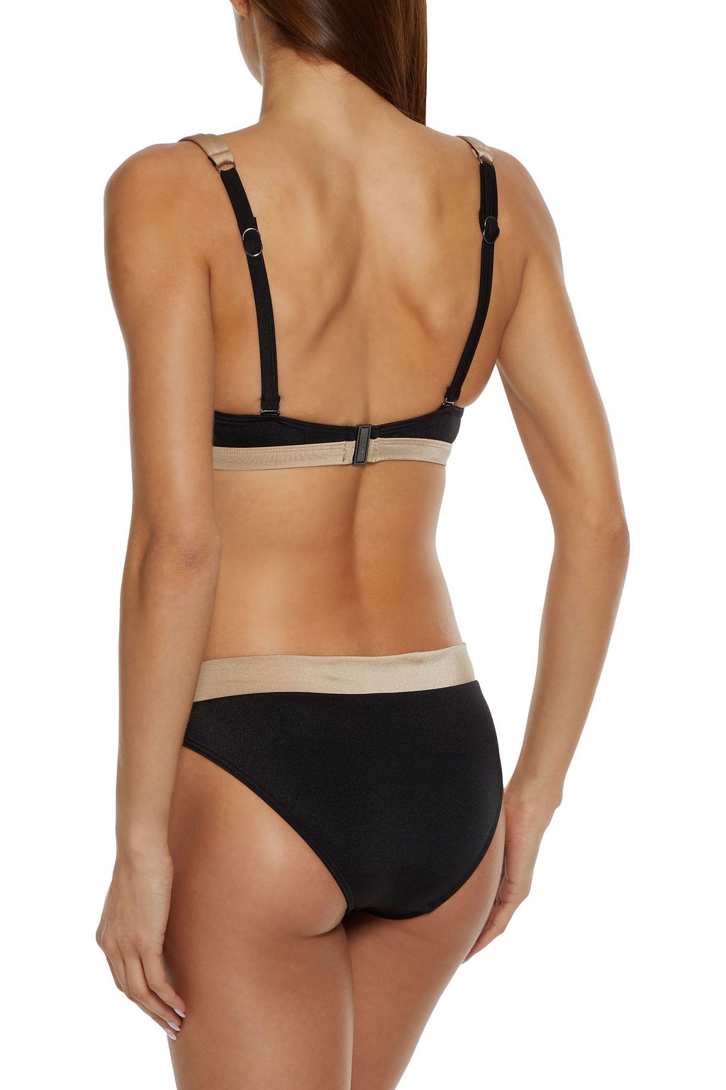 JETS AUSTRALIA BY JESSIKA ALLEN Synergy metallic-trimmed mid-rise bikini briefs