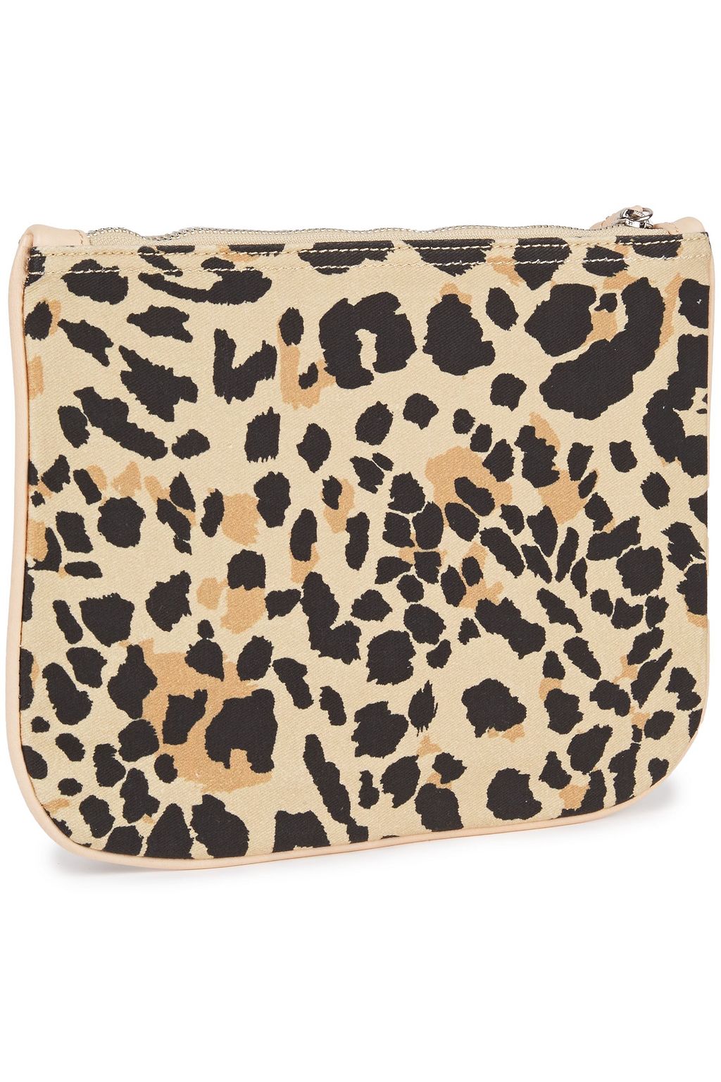 ZIMMERMANN Leopard-print cotton-canvas pouch