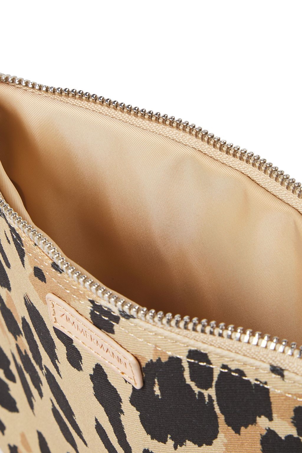 ZIMMERMANN Leopard-print cotton-canvas pouch
