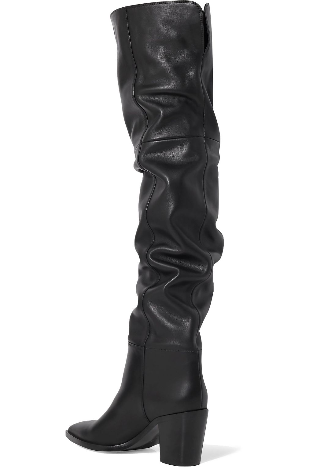 GIANVITO ROSSI 80 leather over-the-knee boots
