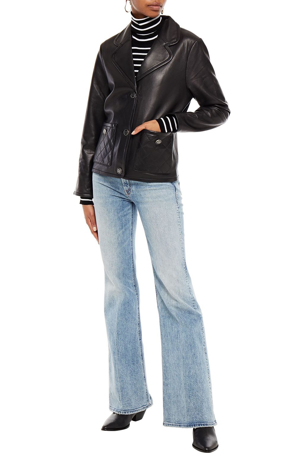 SANDRO Leather jacket
