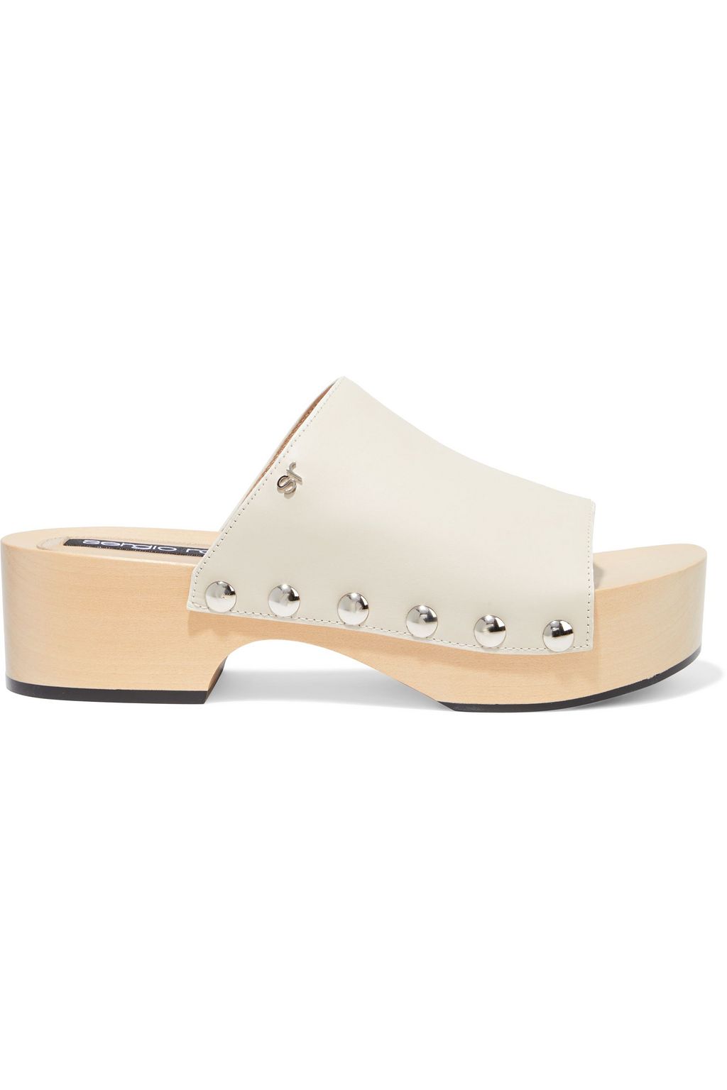 mila studded leather platform sandal