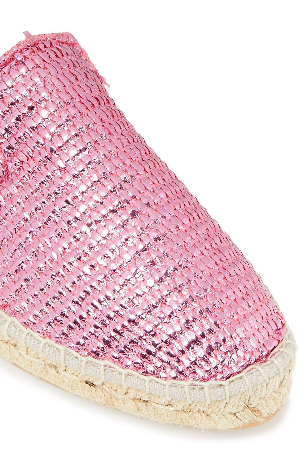MANEBÍ Yucatan metallic raffia espadrille slippers