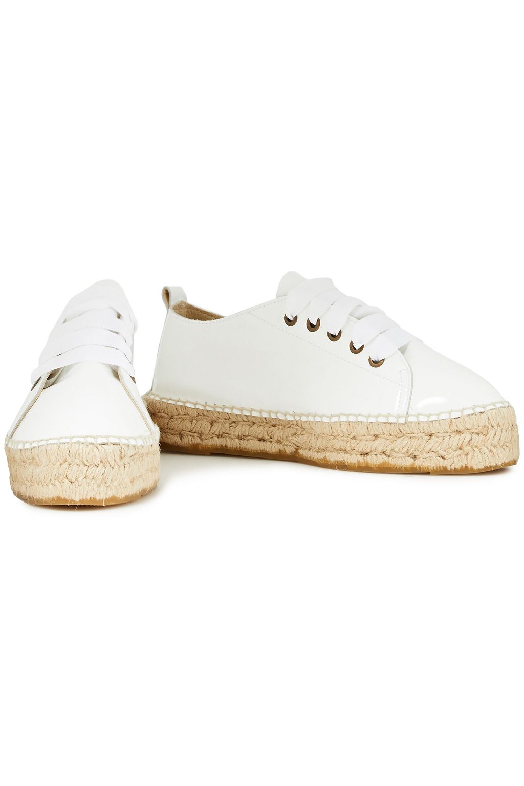 MANEBÍ Hamptons patent-leather espadrille sneakers