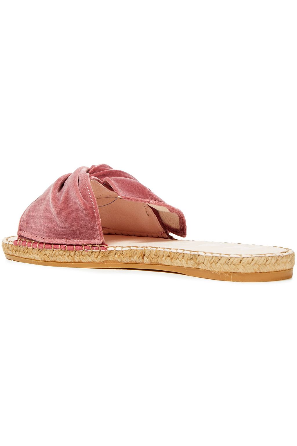 MANEBÍ Hamptons bow-embellished velvet espadrille slides