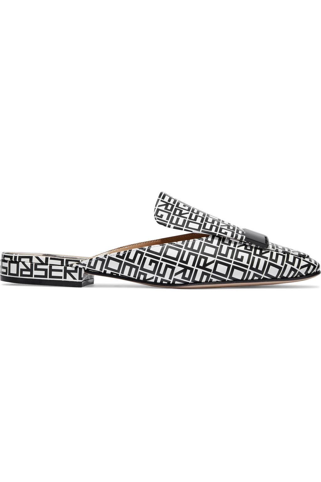 white designer slippers