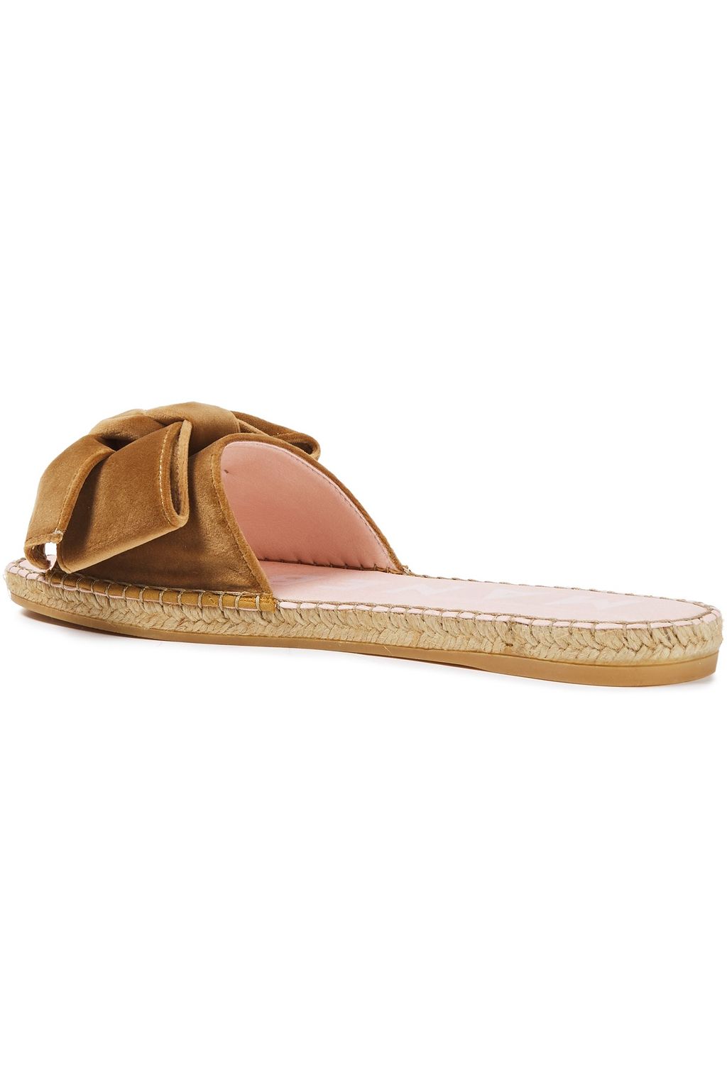 MANEBÍ Hamptons bow-embellished velvet espadrille slides