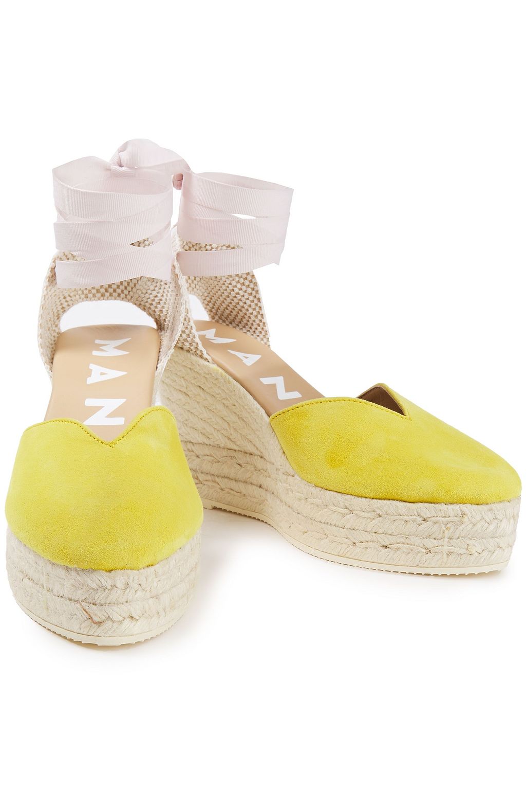 MANEBÍ Hamptons suede platform espadrilles