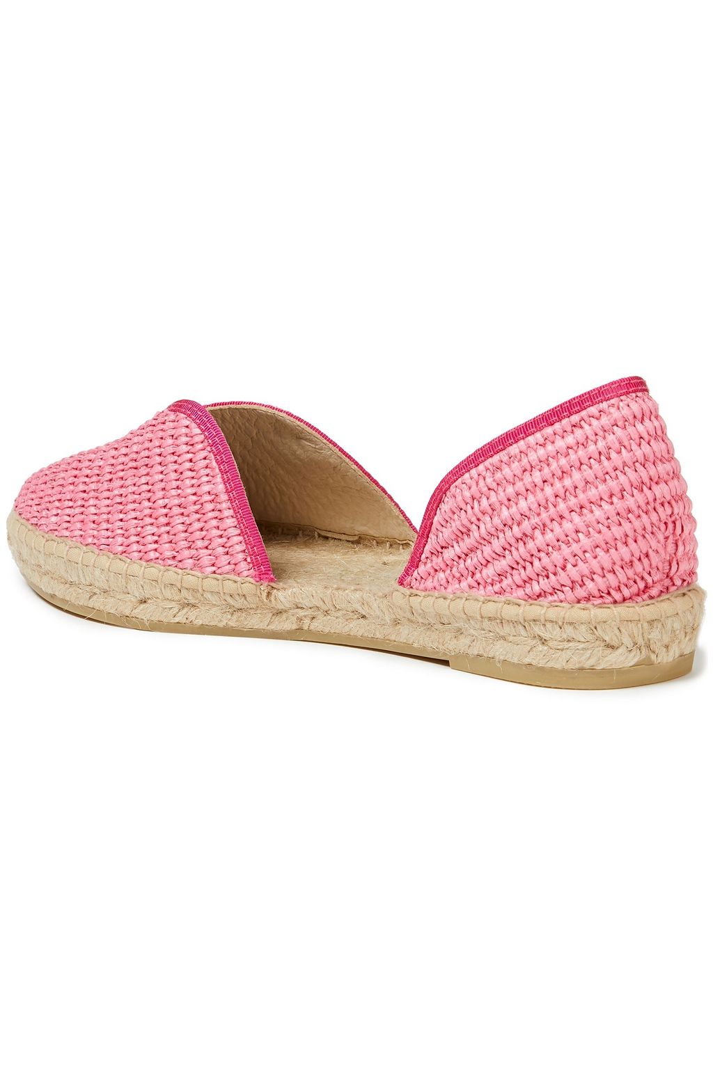 MANEBÍ Yucatan grosgrain-trimmed raffia espadrilles