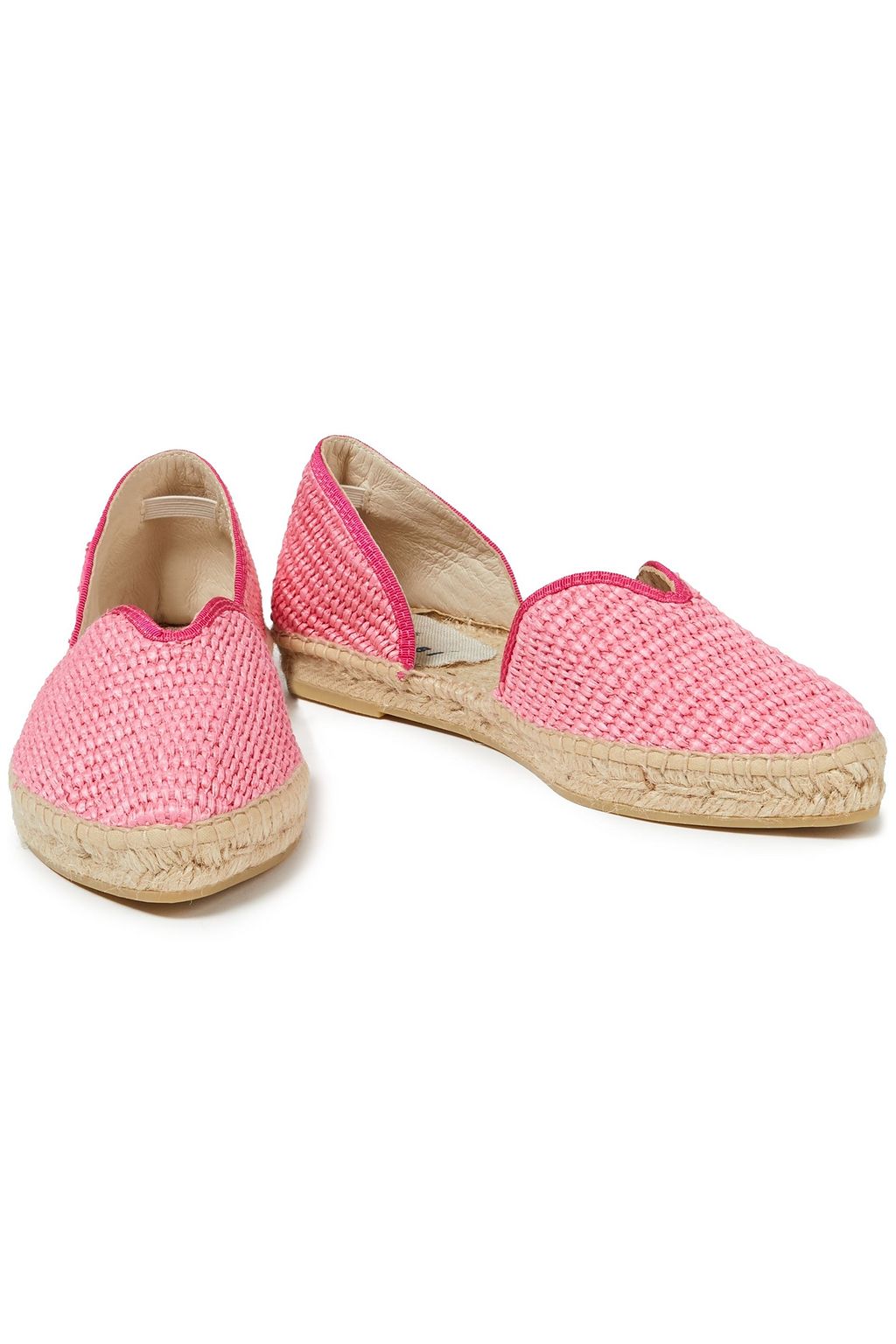 MANEBÍ Yucatan grosgrain-trimmed raffia espadrilles