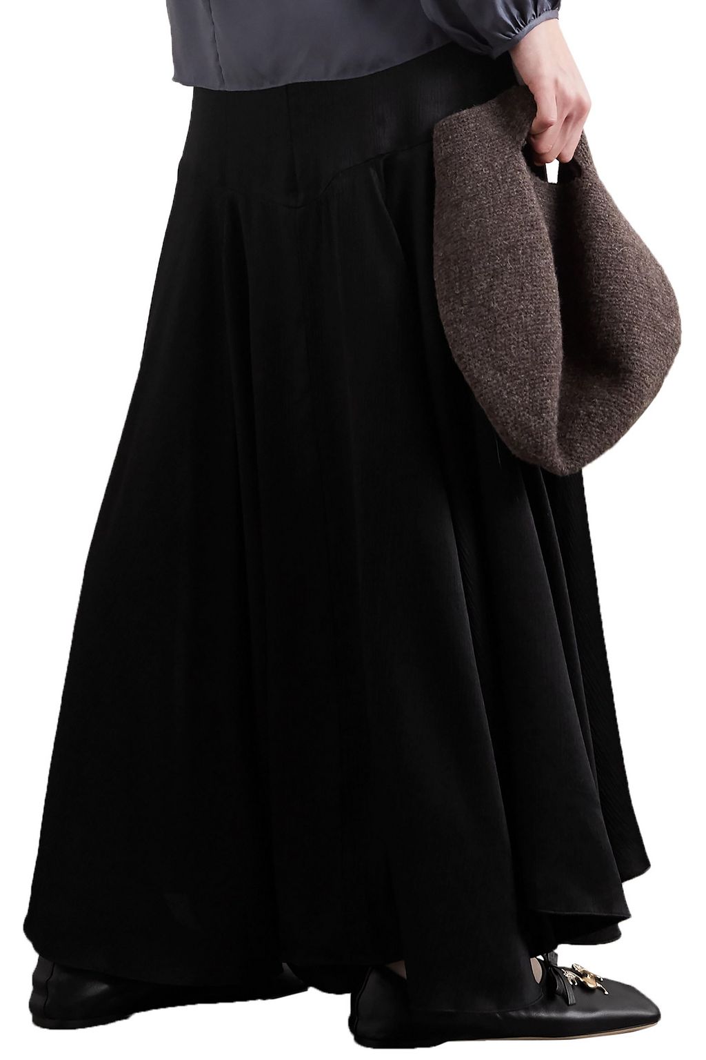 TOVE Aster silk-georgette maxi skirt