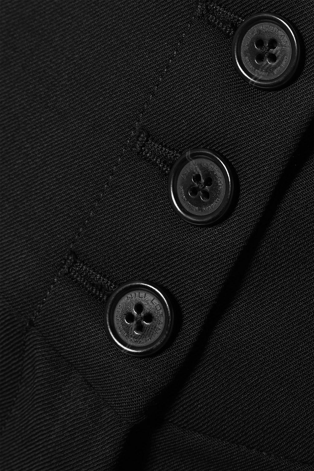 NILI LOTAN Reta cropped wool-blend twill straight-leg pants