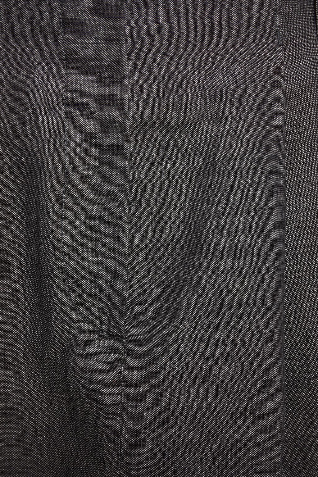 BRUNELLO CUCINELLI Pleated linen mini skirt