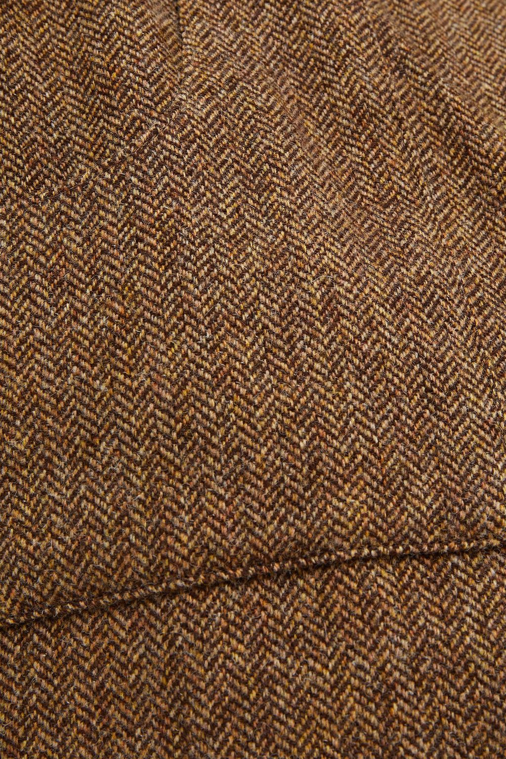 BA&SH Peter herringbone wool-blend tweed shorts