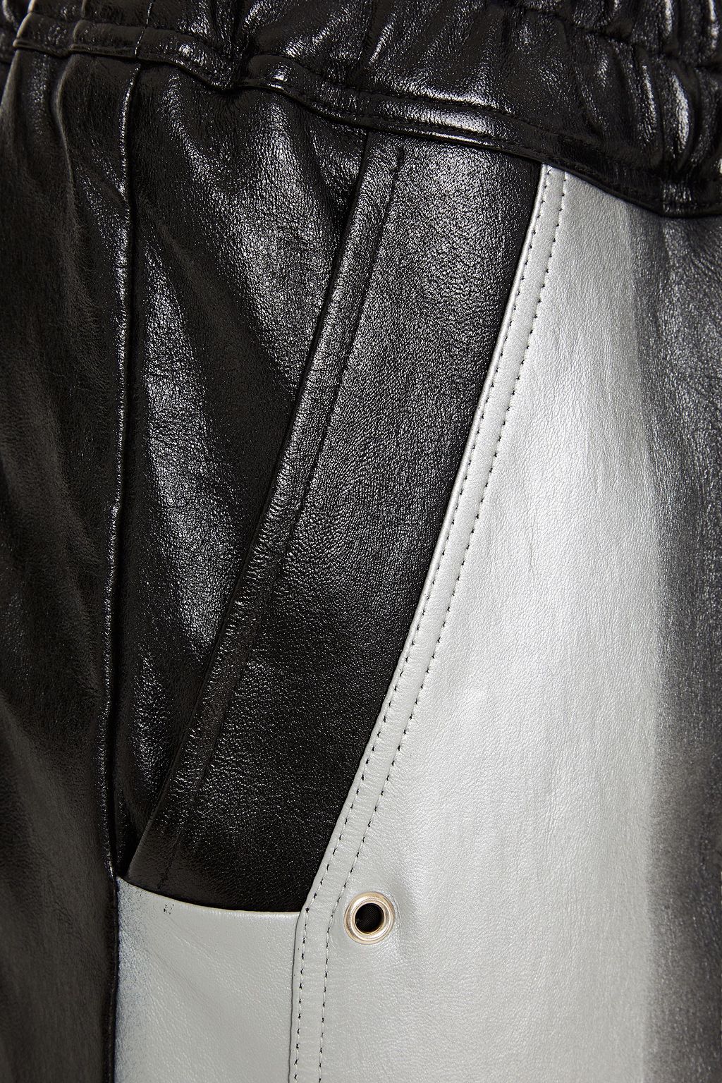 RICK OWENS Track Pants aus Leder mit Farbverlauf